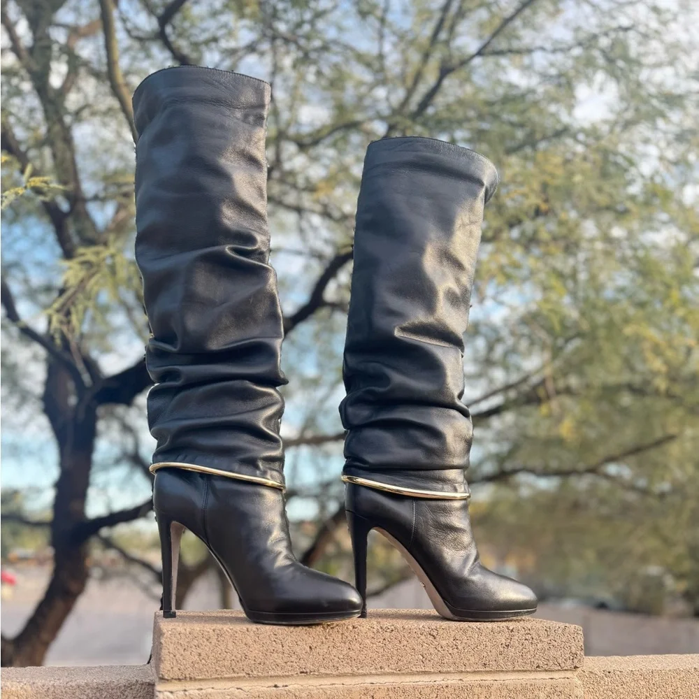 Sergio Rossi Leather boots Size 36 - Picture 1 of 9